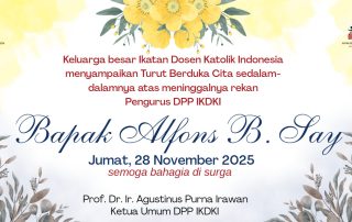 Dukacita untuk Bapak Alfons B Say